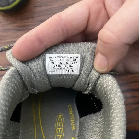 Keen Haven Womens Size 8.5 Gray And Green Hiking Trail Athletic Shoes - Picture 7 of 7